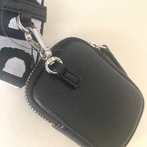 Karl Lagerfeld Maybelle Crossbody Black Ikons Leopard Airpods Coin Case - Picture 11 of 13